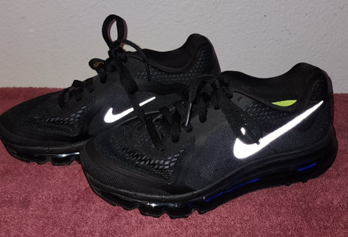Nike Air Max 2015 Triple Black Womens Size 6 Running Shoes Black