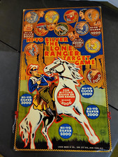 Vintage Marx Tin Litho Lone Ranger Hi-Yo Silver Bersaglio Gioco C:1938