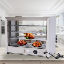 4 Etagen Warmhaltevitrine Hei?e Theke Speisenw?rmer Warmhaltetheke 30-85??C 220V
