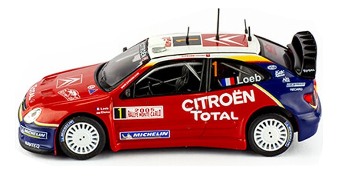 ミニカー ixo CITROEN XSARA WRC#21 S.Loeb-D.Elena Citroen Xsara WRC #1 S. Loeb-D. Elena Winner Rally