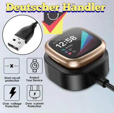 USB Ladekabel Für Fitbit Versa 3 / 4 / Sense /Sense 2 Watch Magnetisch Ladegerät