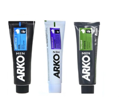 Arko Face Shaving Cream soap Tube Assorted 3Pack 100g 3.5oz