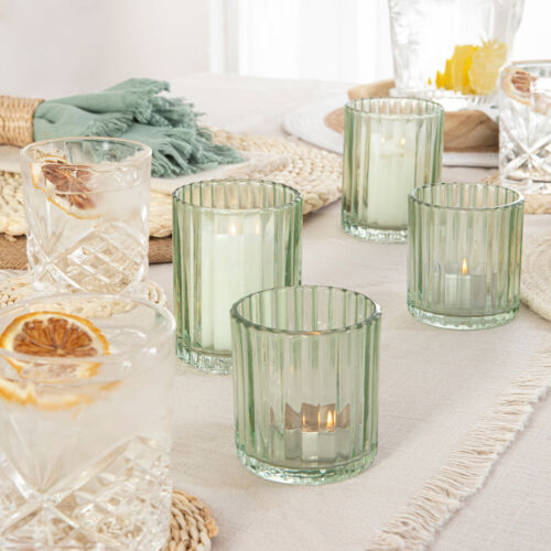 New Habitat Luna Light Green Candle Holder - Picture 1 of 6