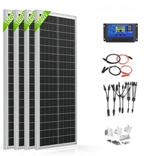 100W 200W 300W Watt Mono Solar Panel kit 12V RV Caravan Power Home Off Grid Boat