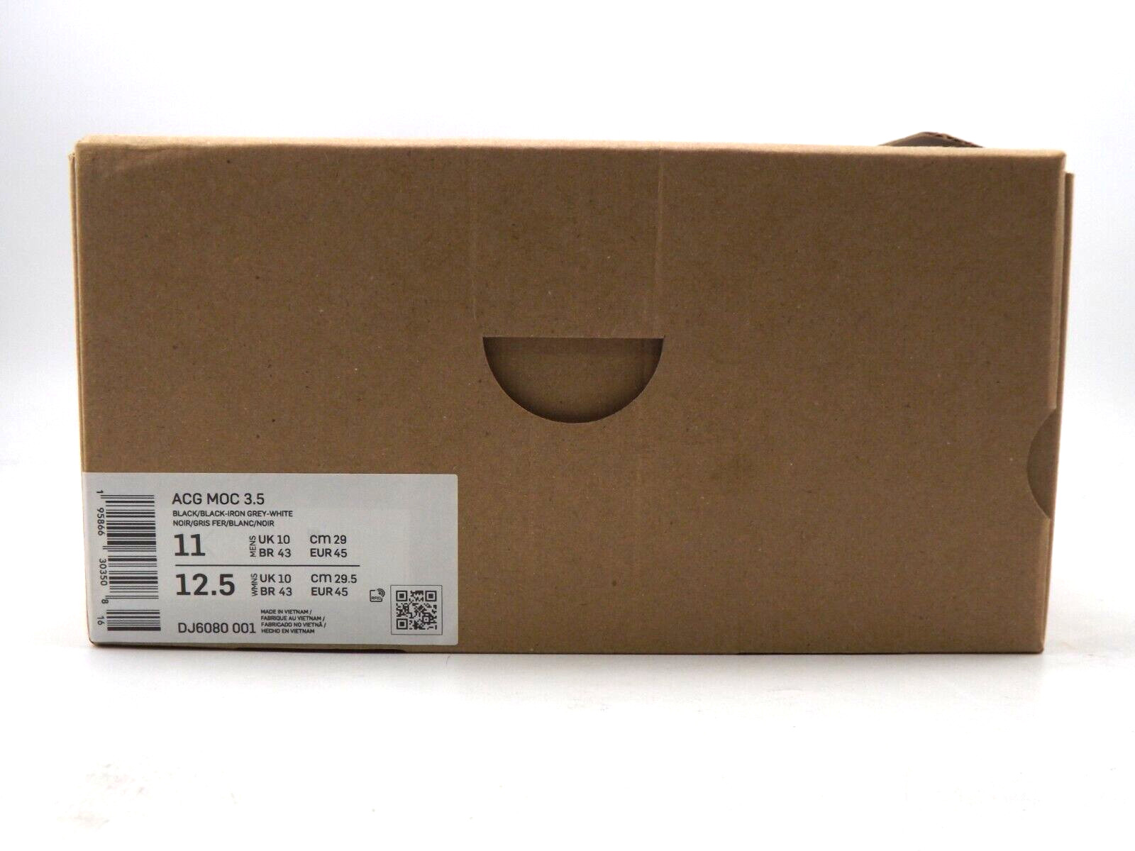 Nike ACG Moc 3.5 Black Iron Grey White Men's Size 11  Sneakers DJ6080-001 New