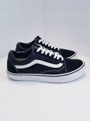 Vans Old Skool Suede Youth's Black/ White Shoes/Sneakers Size