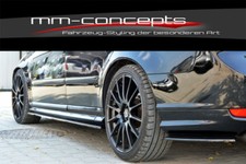 CUP Seitenschweller Ansätze schwarz für VOLVO V50 R Bj. 07-12 Side Skirts Ansatz