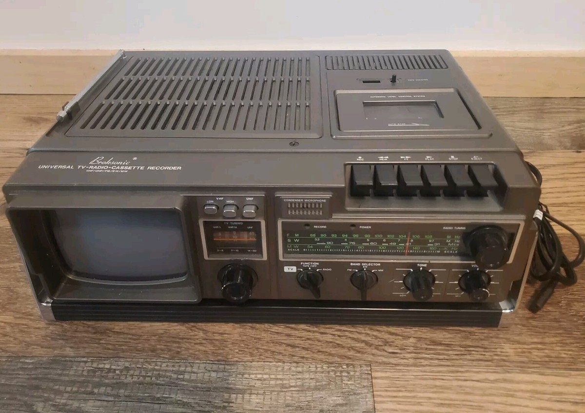 Vintage BROKSONIC CIRT-1818 Universal TV - Radio - Cassette