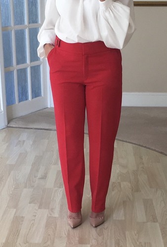 MANGO Suit Red Trousers Size: 38\u003dUK 10 