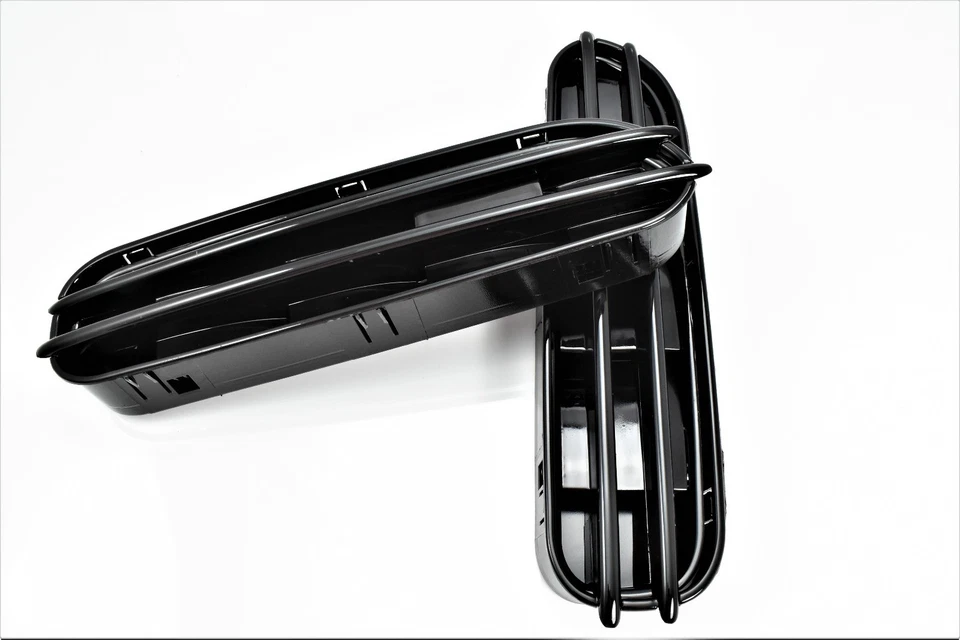 FOR 06-10 E60 E61 M5 GLOSS BLACK FENDER VENTS GRILLES REPLACEMENT STICKER GRILLE - Image 2 of 3