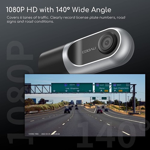 COOAU 2.5K Dual Dash Cam Front and Inside,Build-in GPS WiFi,Dash Camera for Car - Picture 37 of 44