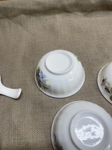 Juego de 4 coladores de té con cuencos estampado floral vintage porcelana ornamentada - Imagen 21 de 21