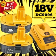 2PACK 18V For Dewalt 18 VOLT 7.0Ah DC9096 DC9098 Battery /Charger DC9096-2