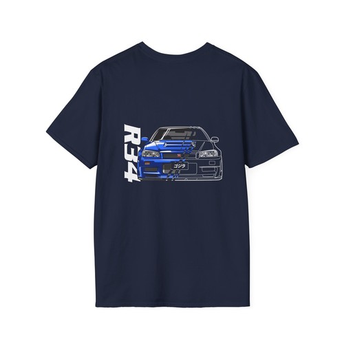 R34 Unisex Softstyle T-Shirt - R34 Car Enthusiasts - Picture 11 of 13