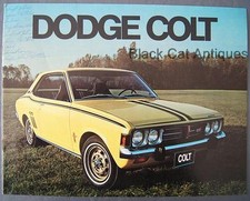 Vintage Chrysler Dodge Colt GT 2-Dr Coupe/Hardtop 4-Dr Sedan Stn Wagon Brochure