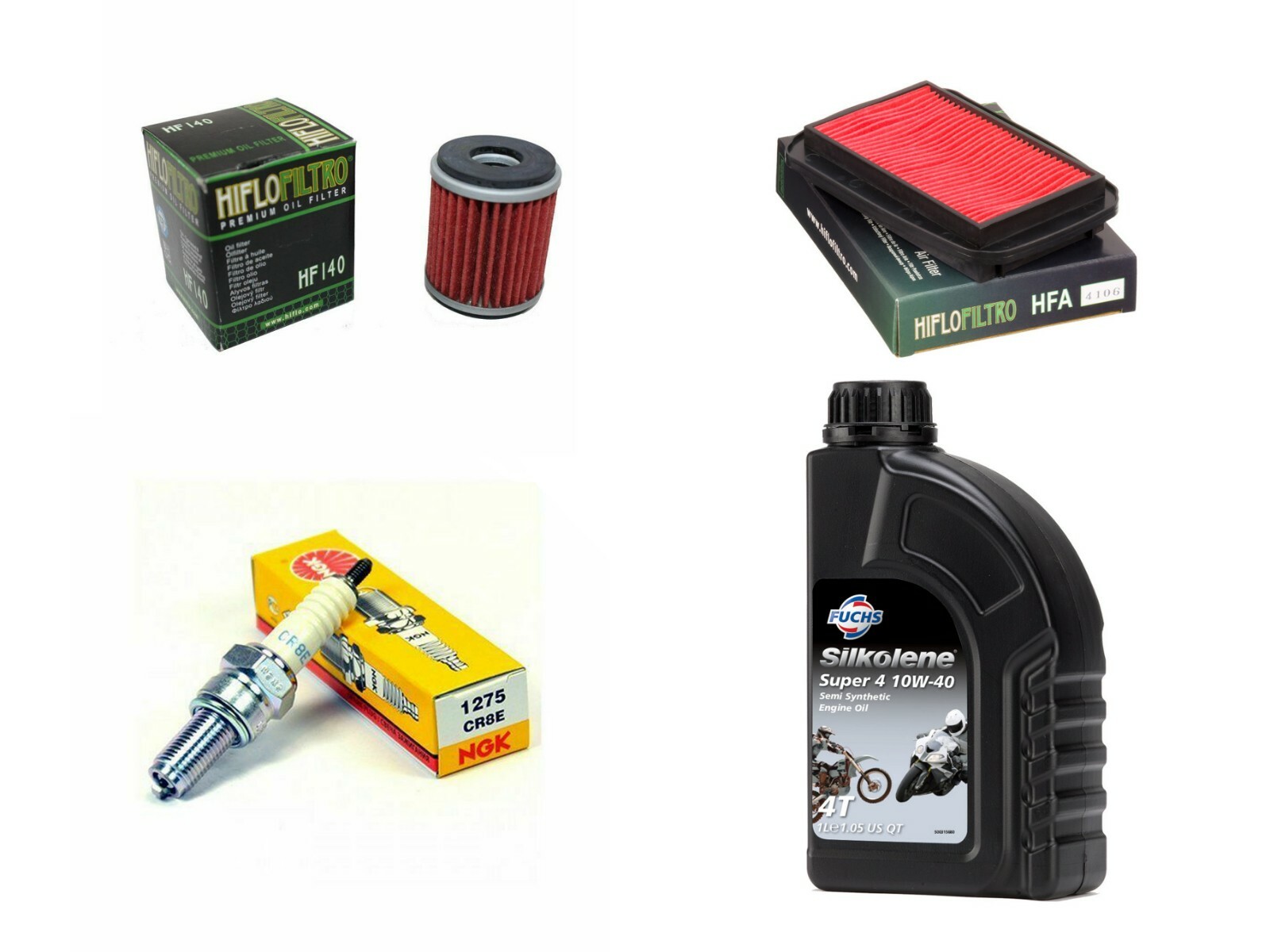 FITS YAMAHA MT125 SERVICE KIT OIL, OIL FILTER, AIR FILTER AND SPARK