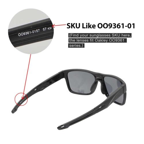Lentes de repuesto polarizadas azul hielo Walleva para gafas de sol Oakley Crossrange - Imagen 4 de 7