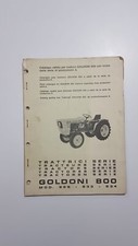 CATALOGO ORIGINALE PARTI DI RICAMBIO TRATTRICI GOLDONI 800 - MOD. 828 -833-834