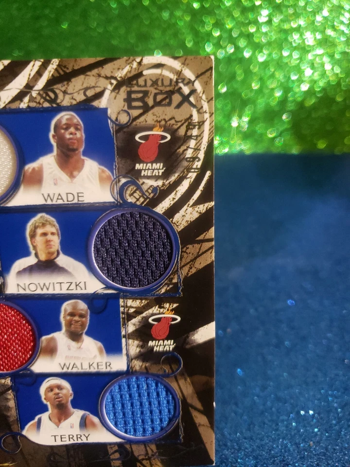  Topps Luxury Box 2007 parche de 8 vías SP 09/49 O'Neal, Wade, Norwitzki, Stackhouse++++ Foto 2 de 3