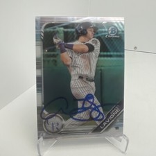 2019 Bowman Chrome Draft Refractor #BDC188 Grant Lavigne Rockies Signed Auto