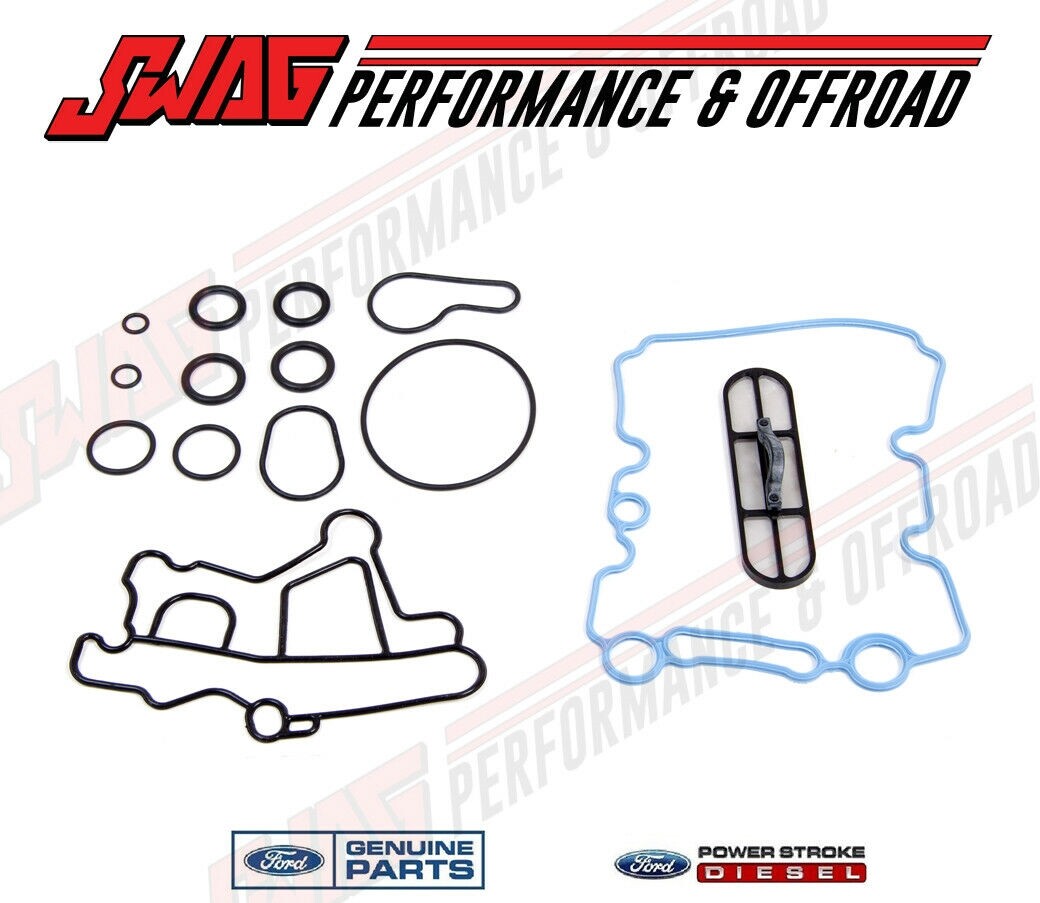 0310 6.0L Powerstroke Diesel OEM Ford Oil Cooler Gasket & Screen Kit F250 F350 eBay
