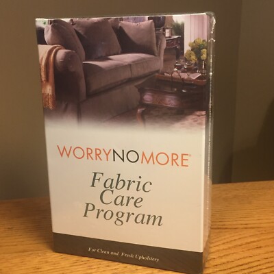 Worry No More Fabric Care Program Clean Fresh Uphostery Cloth New Sealed