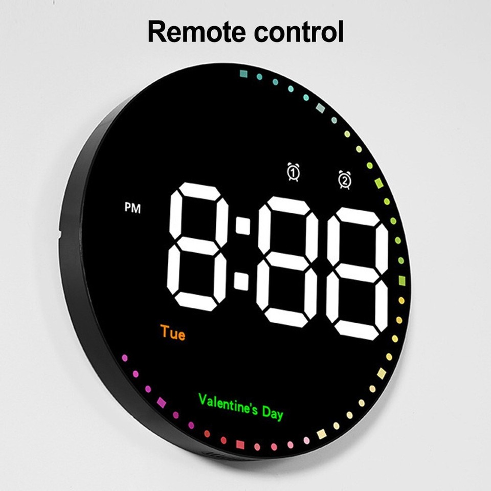 Digital Wall Clock 10 Inch Perfect for Kitchens Garages Offices and