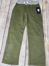 Tommy Hilfiger Boys 5 Olive Green Sweatpants NEW Functional Drawstring