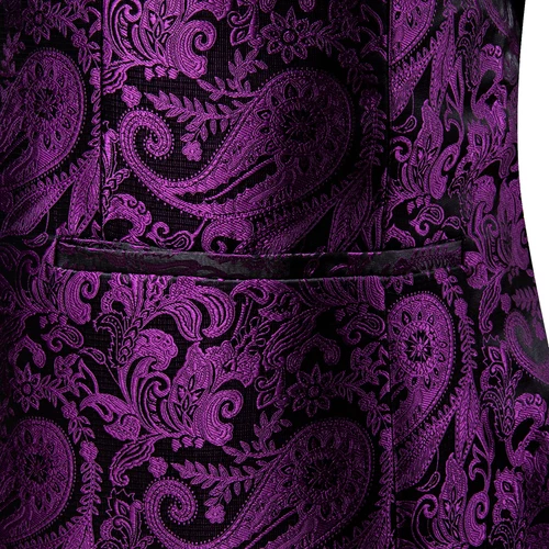 Para Hombres Floral Esmoquin Cena Chaqueta Calce Regular Chal Solapa Paisley Baile de graduación Fiesta Traje - Imagen 187 de 236