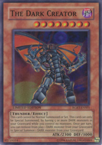 Yugioh: 1x The Dark Creator - RGBT-ENSE1 - Super Rare - Limited Edition - NM Rag - Picture 1 of 1