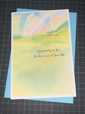 Hallmark Loss Of Pet Sympathy Card: Rainbow Bridge Soul Left in Your Heart