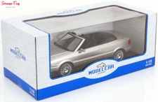 Model Car Group Audi Cabriolet Silver 1991 MCG 1/18 Scale