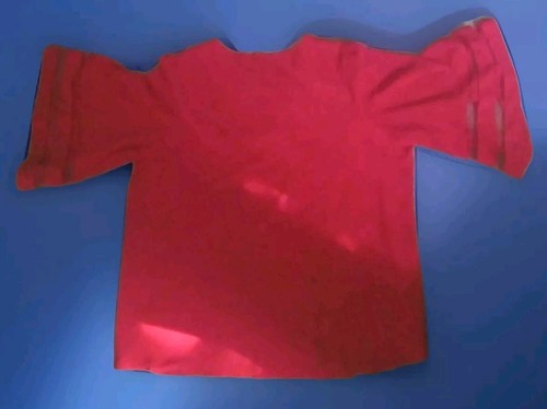 Camicetta donna 2X rossa elegante casual scollo a V - manica a campana 3/4 con pannelli in rete - Foto 6 di 9