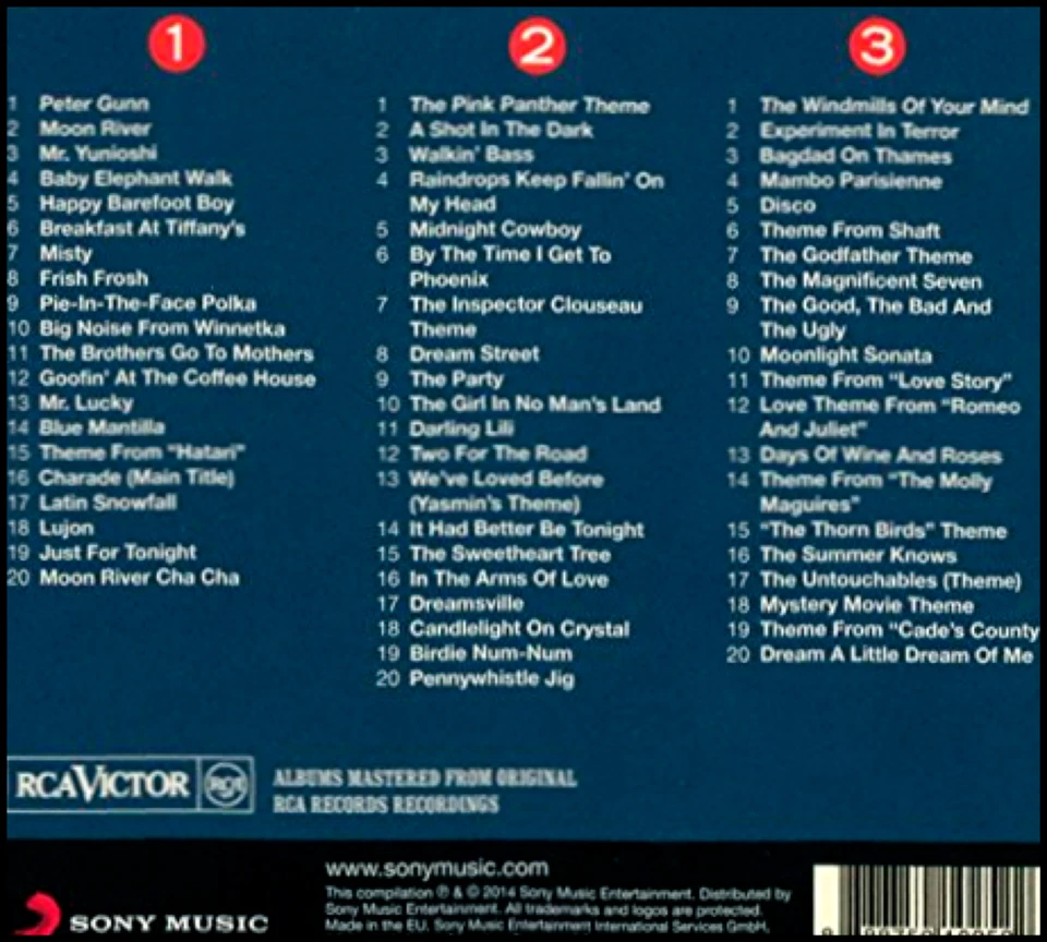 HENRY MANCINI * 60 Greatest Hits * 3-CD BOX SET * All Original RCA Tracks - Image 2 of 2