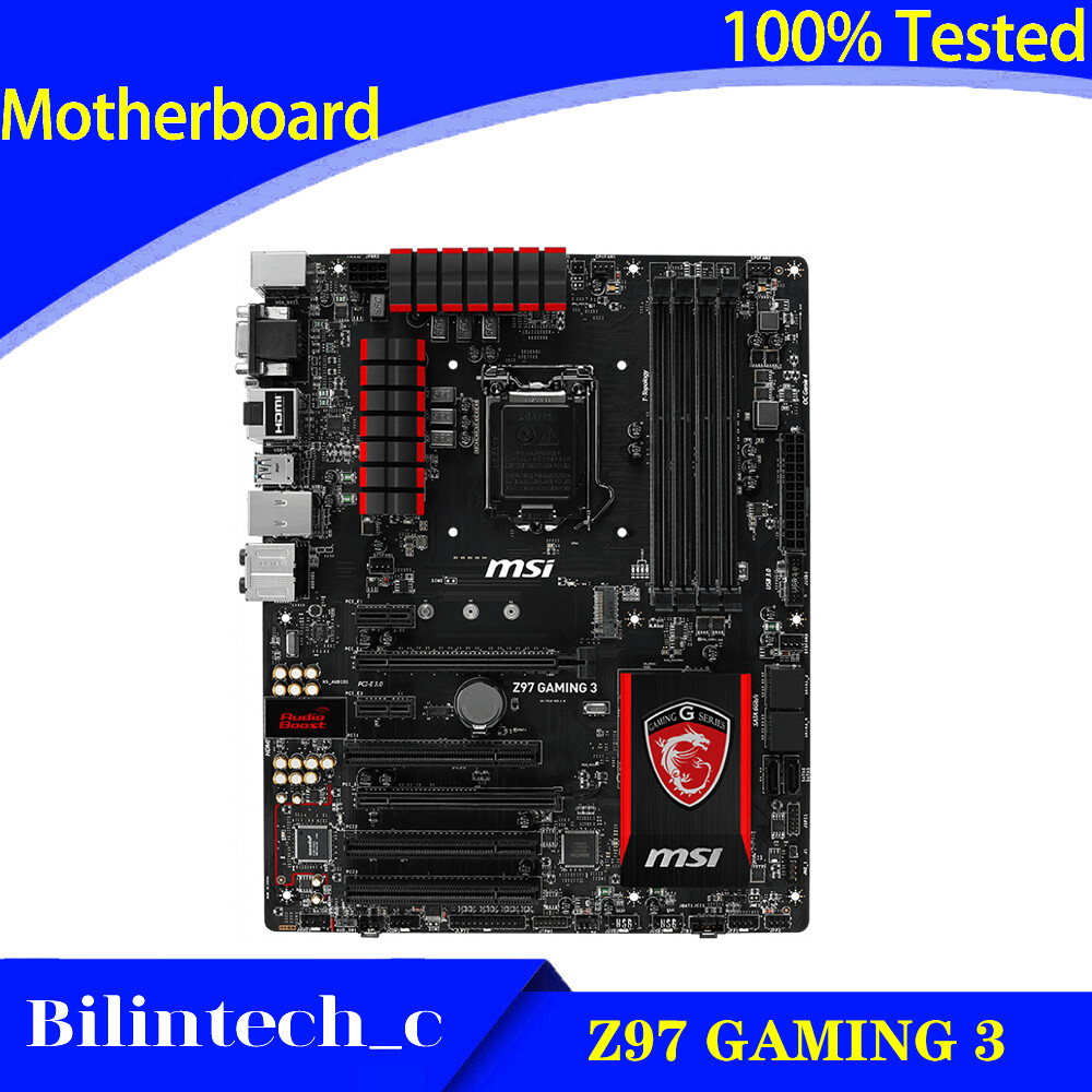 FOR MSI Z97 GAMING 3 Motherboard Supports 4790 4790K 32GB DDR3 Z97