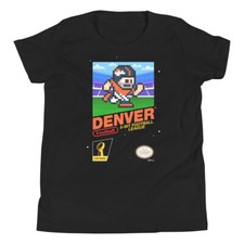 Denver Broncos Football 8-bit Retro Nintendo Jersey Youth Kid Child Boys T-Shirt