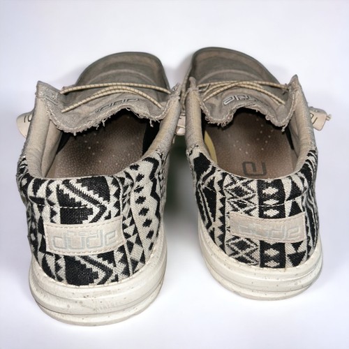 Hey Dude Wally Funk Bungee Slip On Shoes Beige Gray Men's Size 9 - Picture 6 of 11