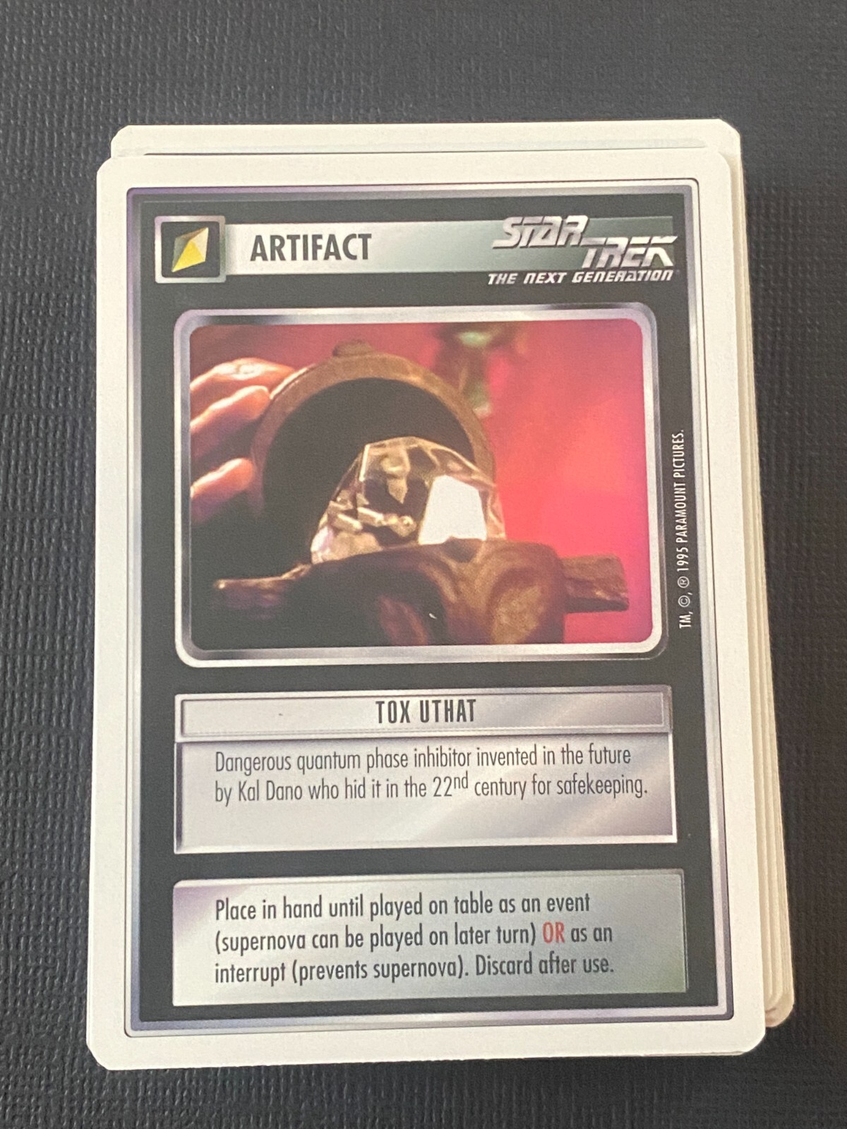 Star Trek CCG 1E WB95 Set TOX UTHAT Rare Card NEVER PLAYED
