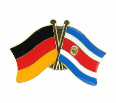 Flaggen-Pin Costa Rica Vergoldet – Anstecker Aus Hartemaille, Ca. 2x2 Cm, Für Sammler Oder Kleidung
