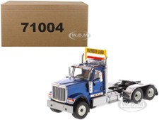 INTERNATIONAL HX520 DAY CAB TANDEM TRACTOR BLUE 1/50 BY DIECAST MASTERS 71004