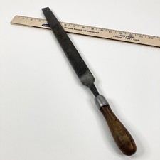 Vintage Nicholson File Mill Bastard Wood Handle 18  Total Length