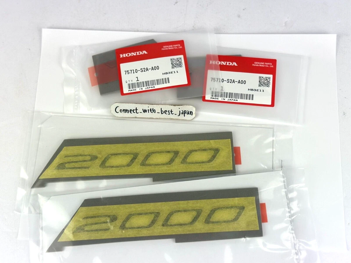 Emblema Frontale Originale Honda Per S2000 (2002-2009) - Logo "H" Cromato, Ricambio Nuovo OEM 75700-S2A-J00
