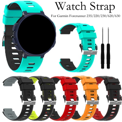 Cinturino Orologio in silicone per Garmin Forerunner 235/235  LITE/220/230/620/630/735xt NUOVO | eBay