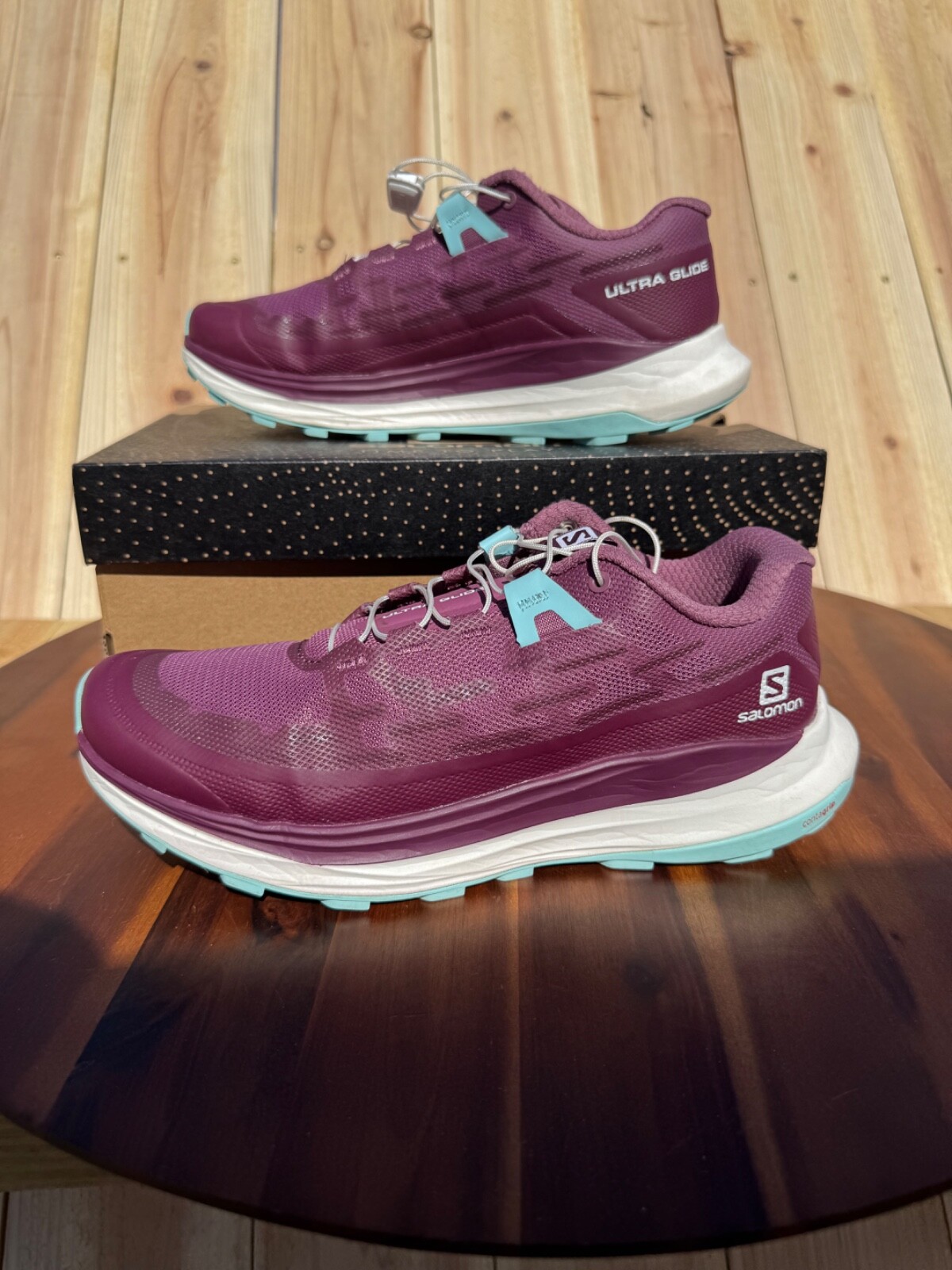 Scarpe attive Salomon Ultra Glide donna taglia 6 5 larghe viola trail running escursionismo