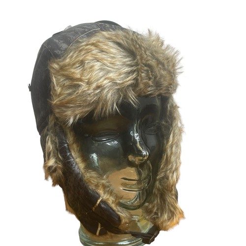 Hot Shot Real Tree NWT Camo Fur Trapper Hat Ear Flaps Faux Fur Mens One Size