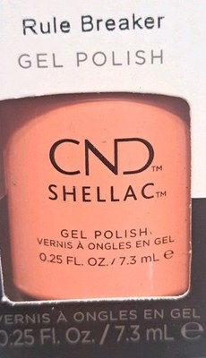 CND Shellac Gel Polish Rule Breaker 0.25oz Orange Nail Polish New In Box