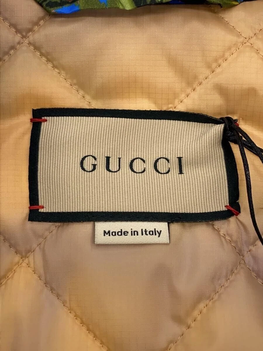 GUCCI giacca nylon souvenir di Los Angeles stampa 46 blu 694137 zaji0 usata