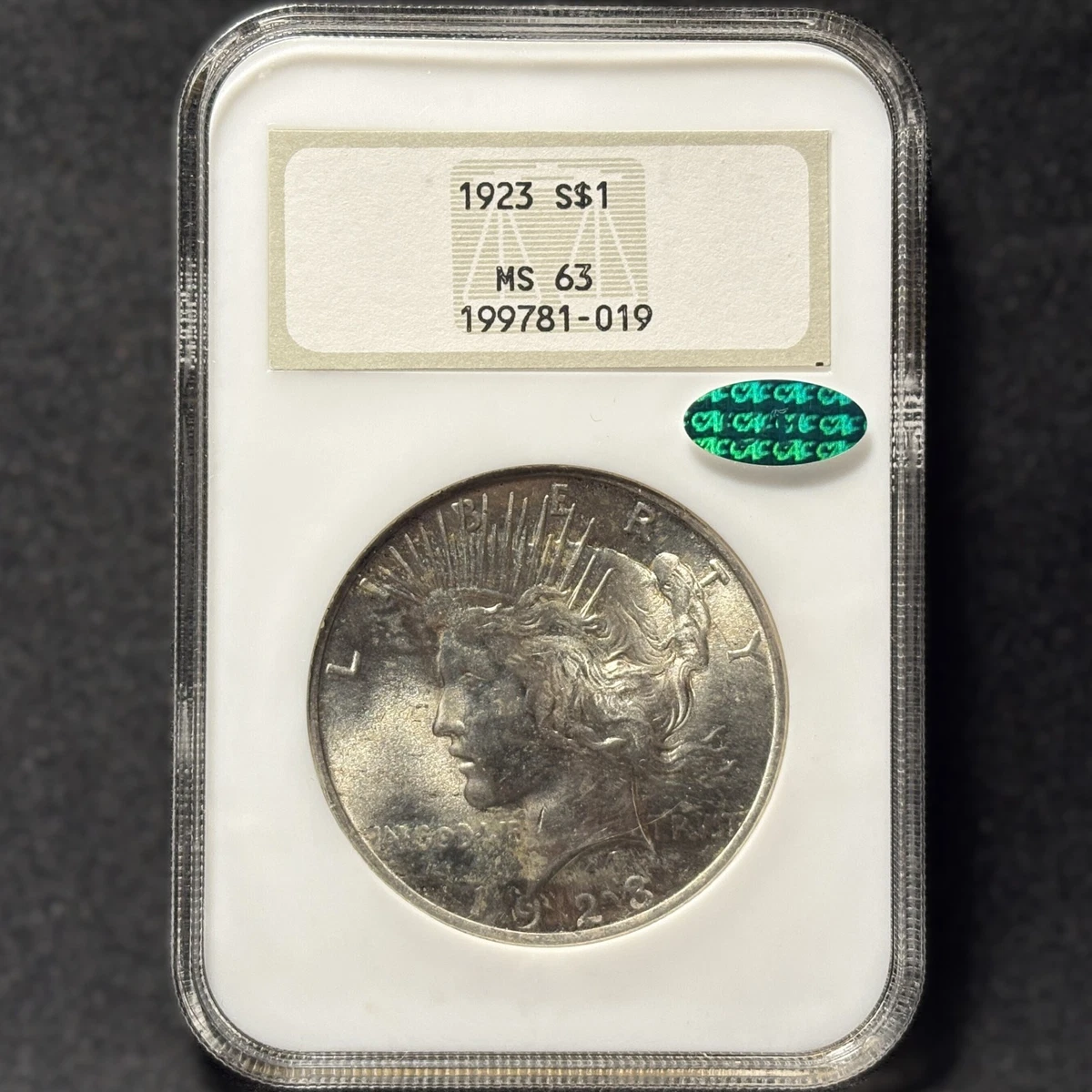 25+ MS 63 Graded 1923 Year Peace Dollars (1921-1935) for sale