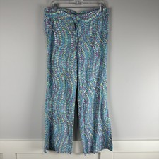 Lilly Pulitzer Blue Clam Jam Shell Print Pippa Wide Leg East Coast Pants Small