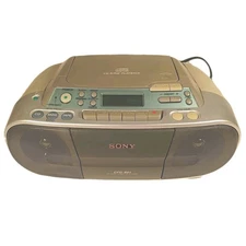 Sony CFD-S01 CD/Radio/Cassette Boombox W Power Cord Vtg Tested Read Description